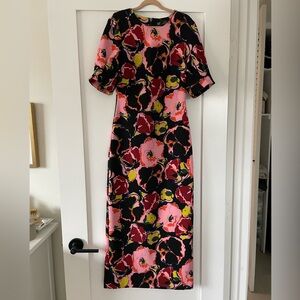 Zara floral printed, body con dress
